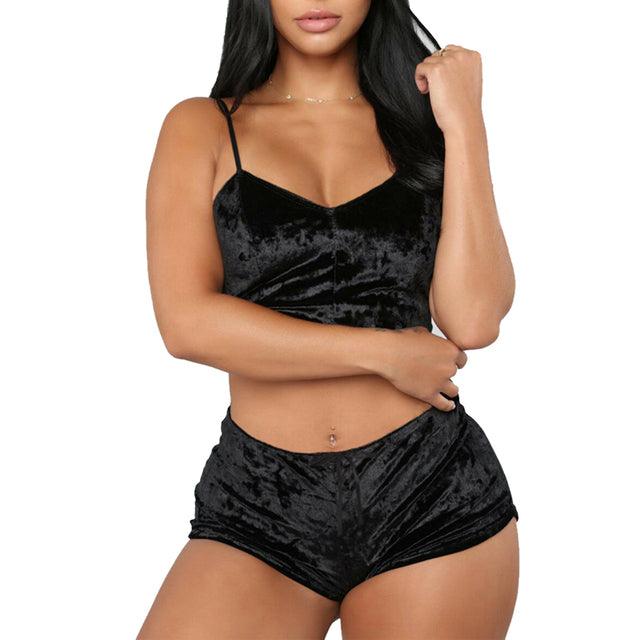 Ladies Satin Pajama Set - Capesy