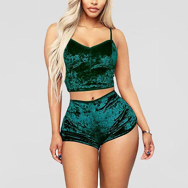 Ladies Satin Pajama Set - Capesy