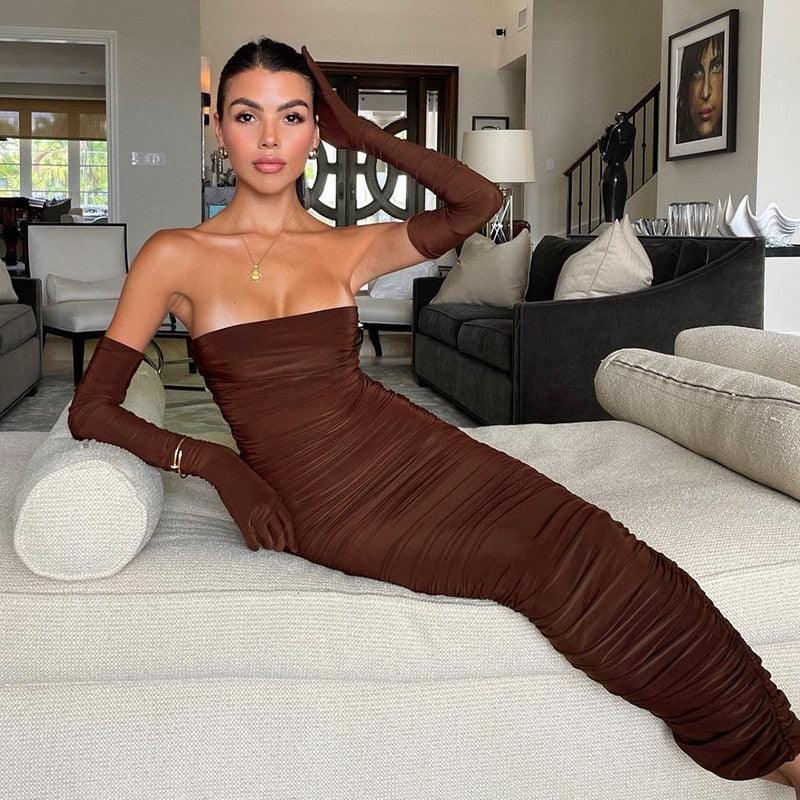 Casege Long Dress - Capesy