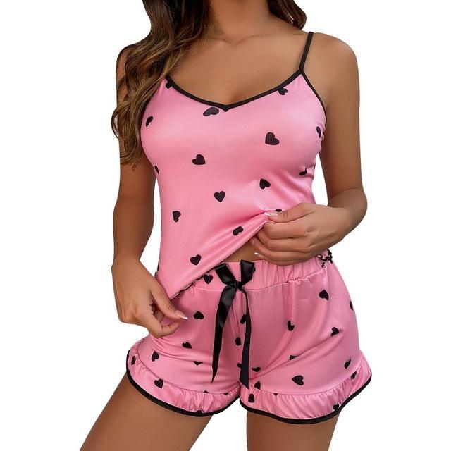 Hem Cami Pajama Set - Capesy